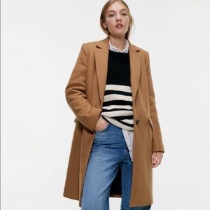 ZARA NWT MENSWEAR-STYLE COAT XS - Camel